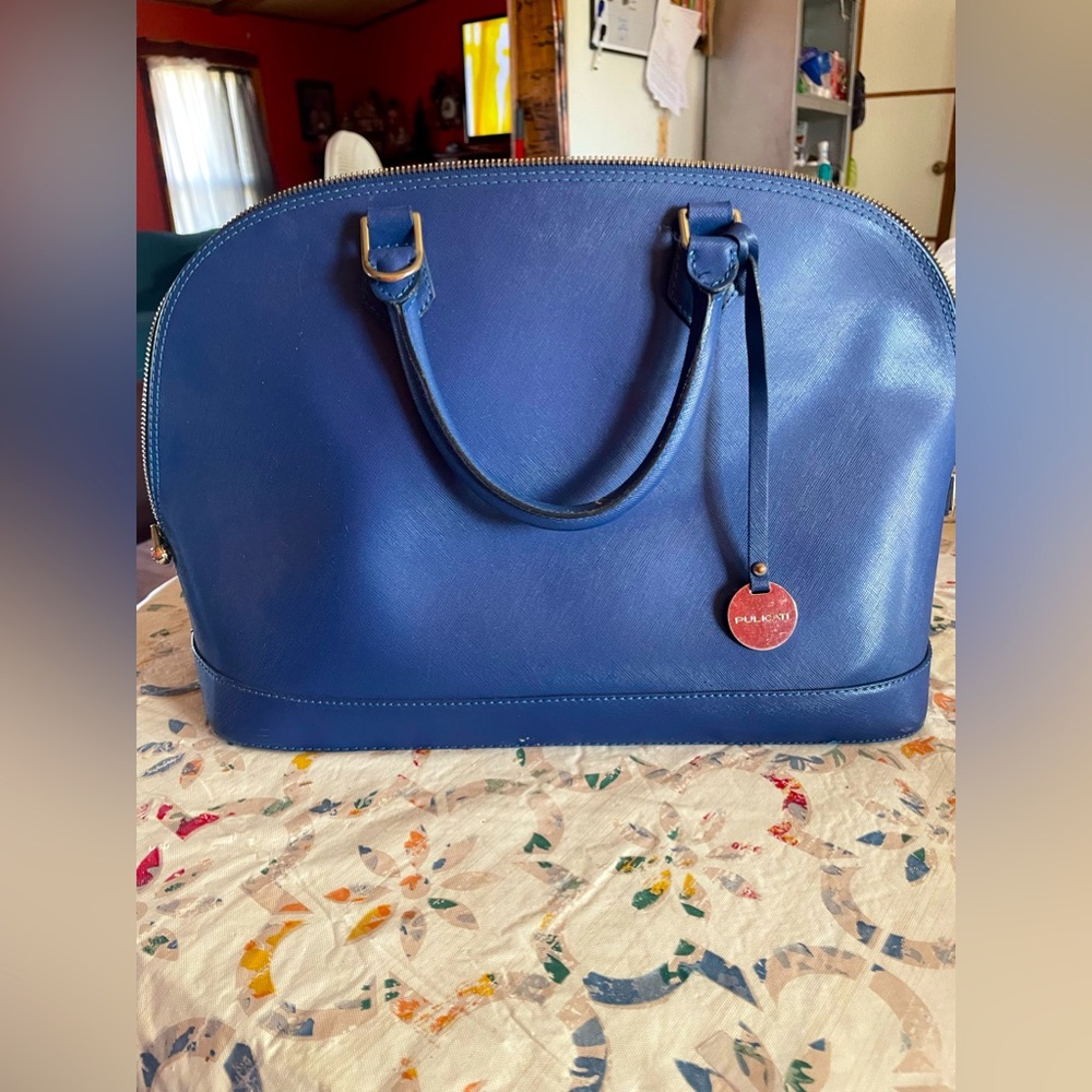 pulicati genuine leather satchel